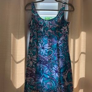 EUC Lilly Pulitzer Seafoam Tassel Eaton Shift